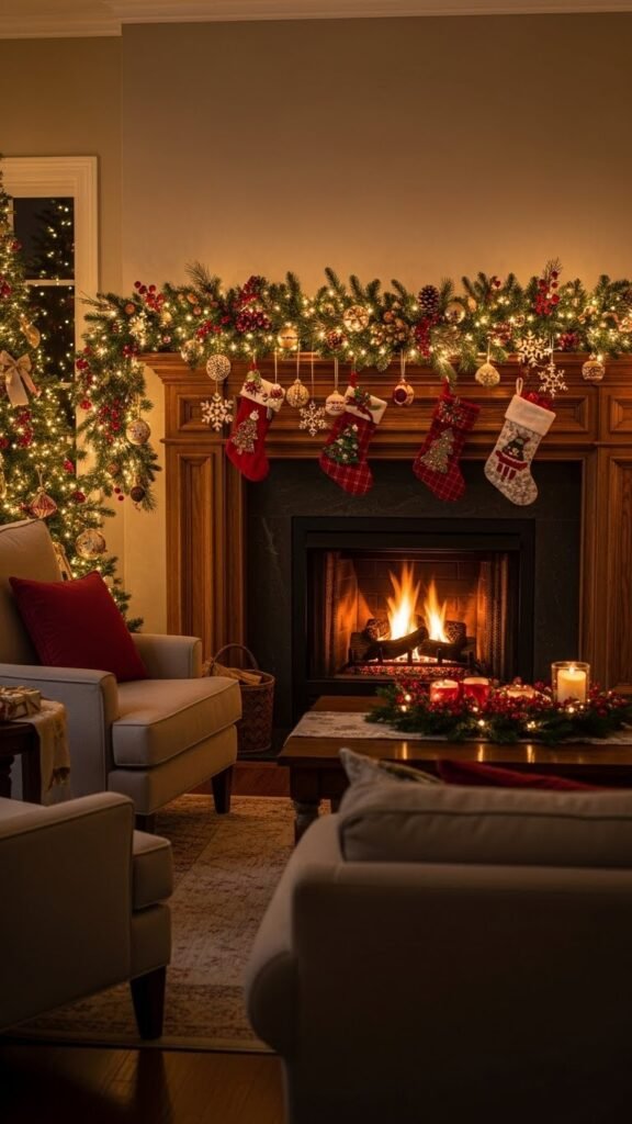 DIY Christmas Light Garland