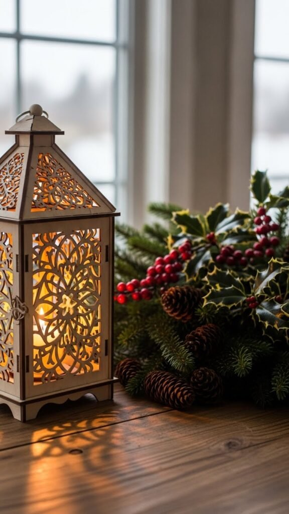 DIY Christmas Wooden Lanterns