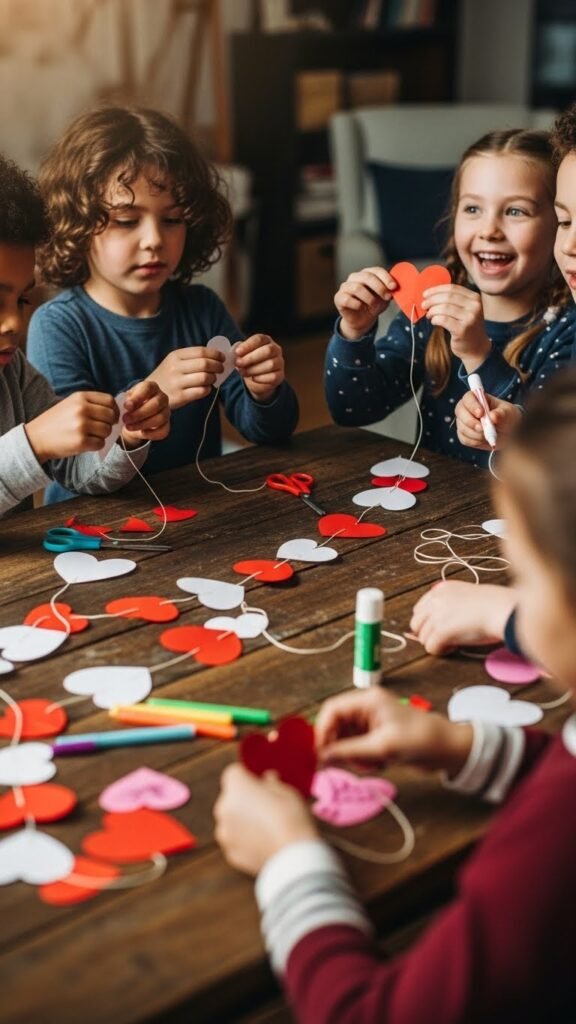 Heart Garland String Art
