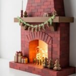 How to Build a Fake DIY Christmas Fireplace From Paper
