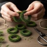 How to Craft Mini DIY Christmas Pine Garland Rings