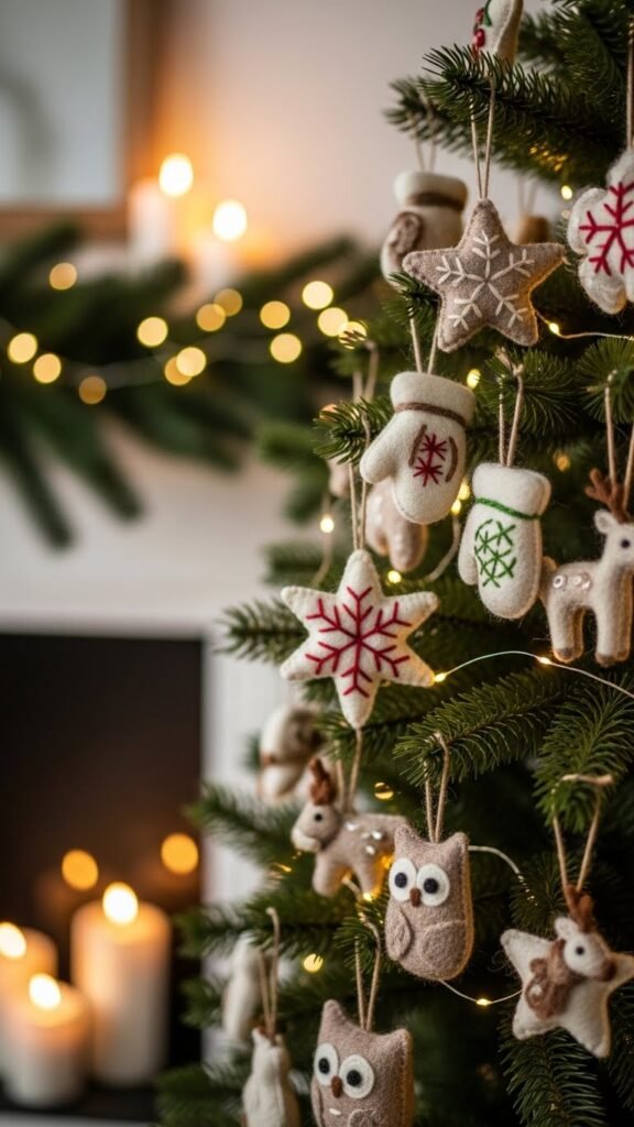 How to Display Your Wool Ornaments