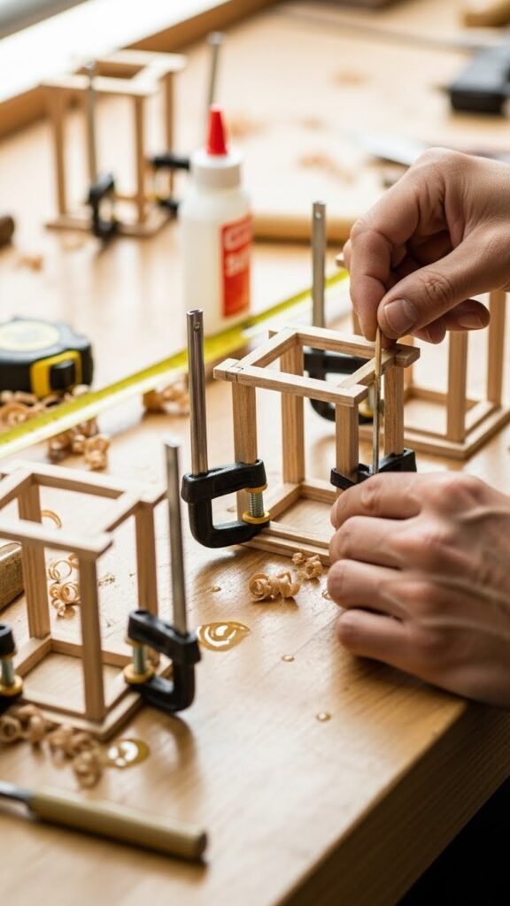 Measure, Cut, and Build the Frame