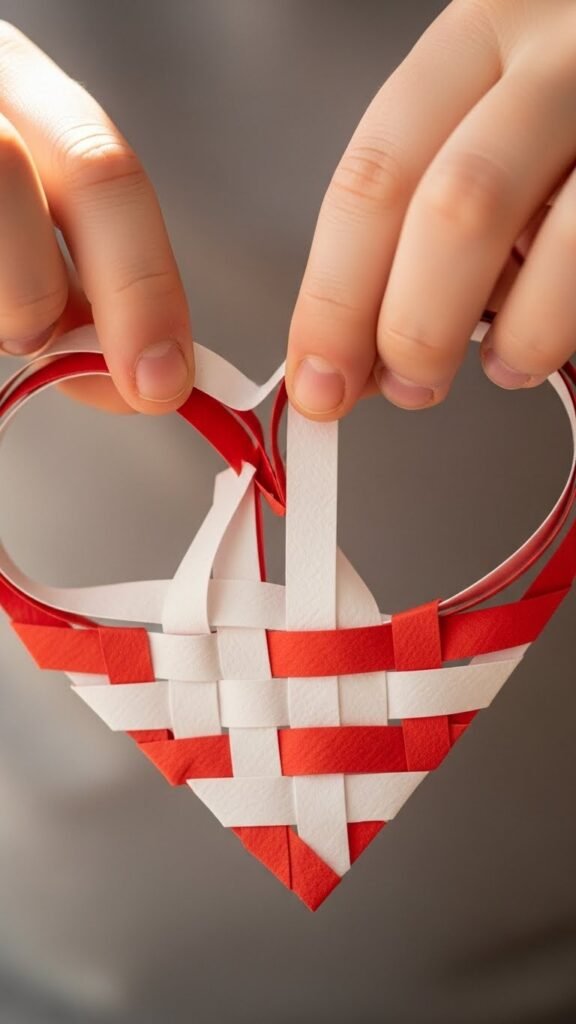 Paper Heart Weaving
