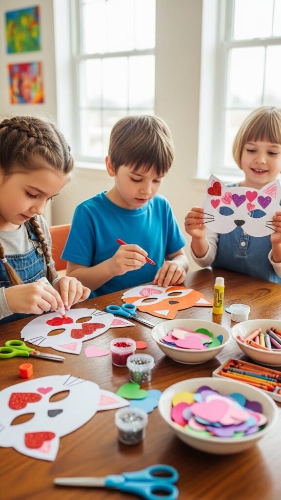 Valentine Mask Decorating
