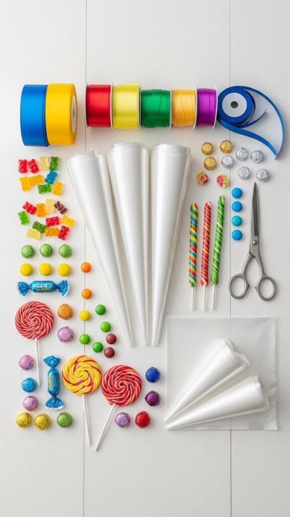 What You Need to Make Candy Cones