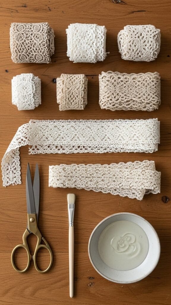What You Need to Make Lace Stars