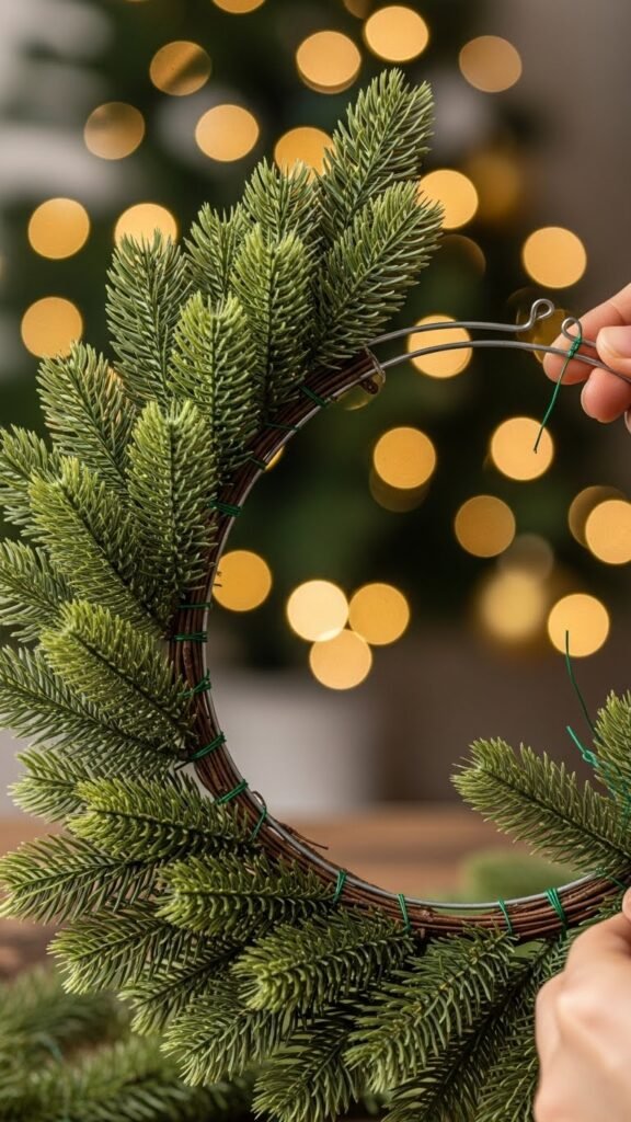 Wrap the Pine Greenery