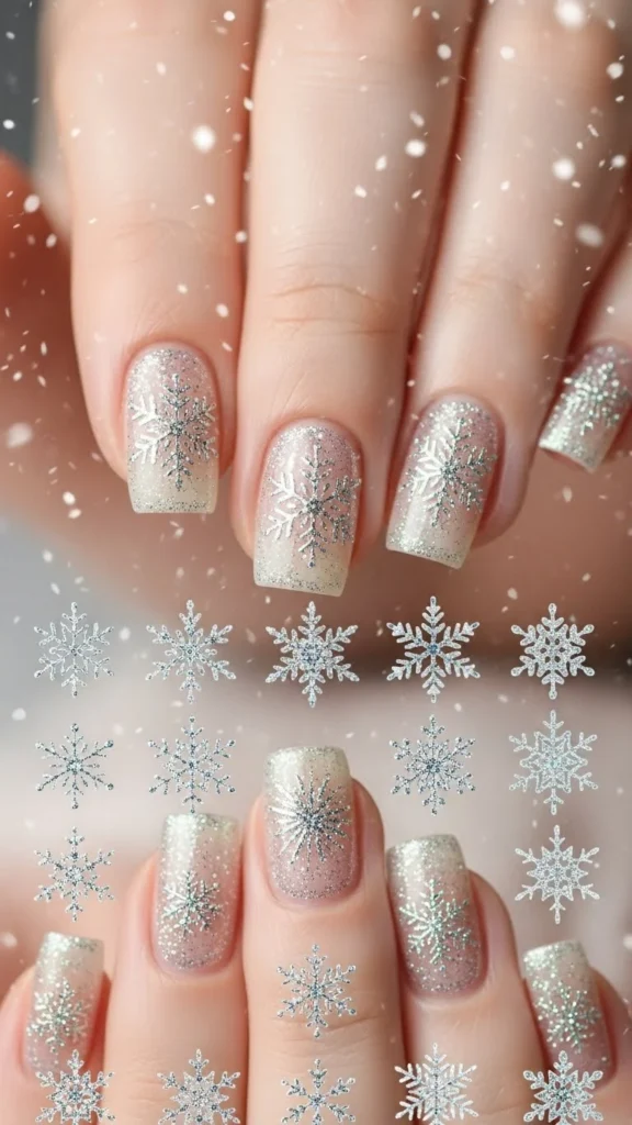 Glittery Snowflakes