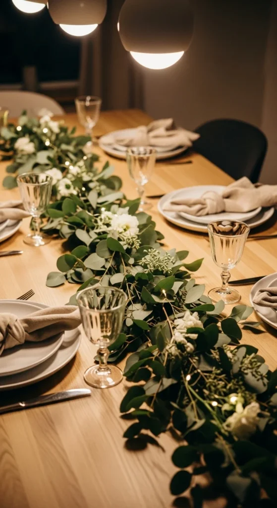 Layered Greenery Runner