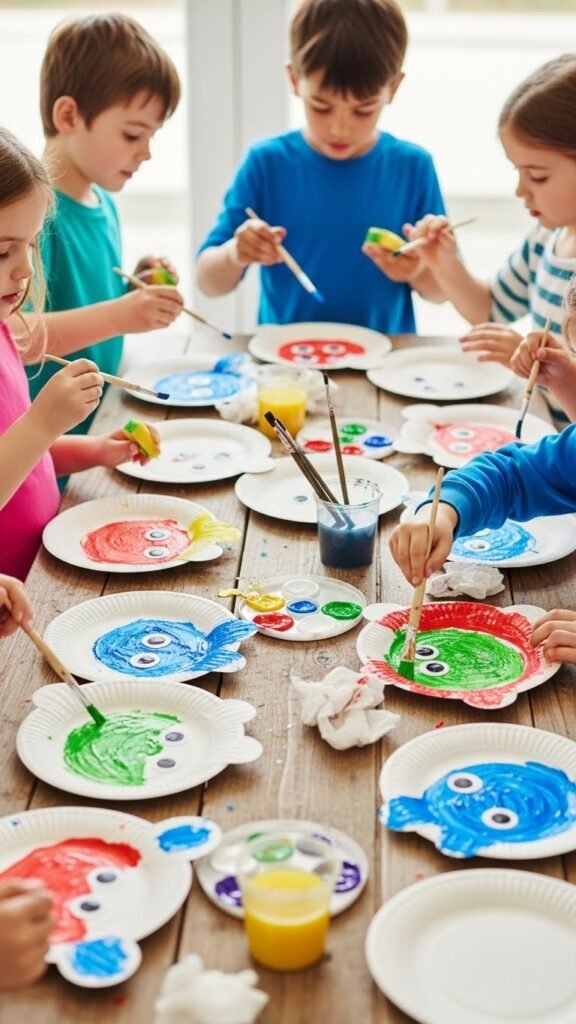 Paper Plate Animal Faces