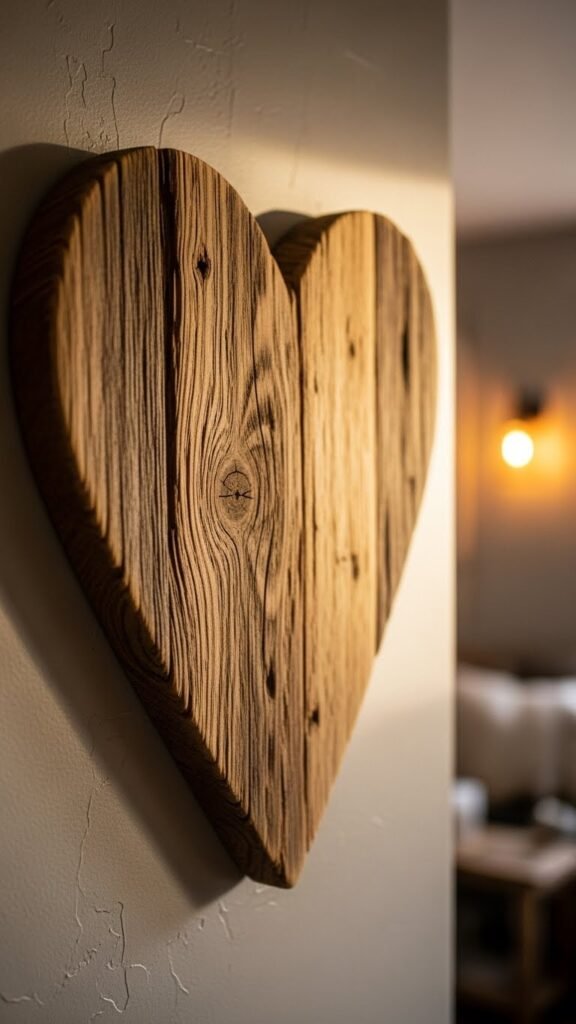 Reclaimed Wood Heart Plank