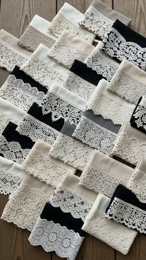 Lace Embellished Scarves