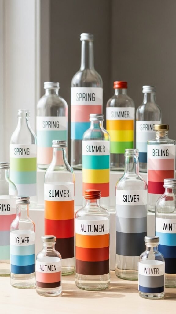 Seasonal Color Block Labels