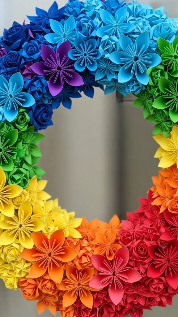 Tulip-Inspired Paper Rainbow