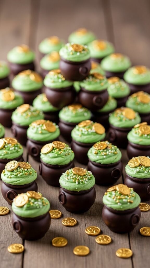  Cupcakes with Chocolate Cup “Pots”