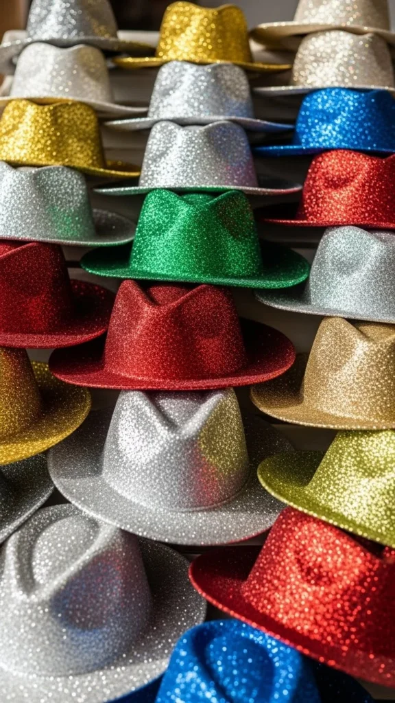 Glitter Straw Panama Hat