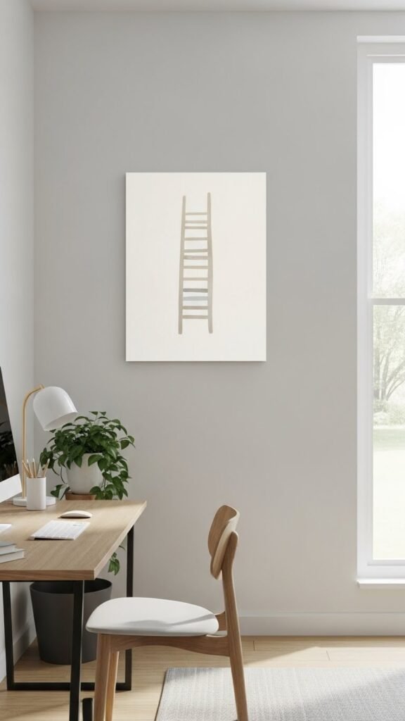 Abstract Ladder Motif Art