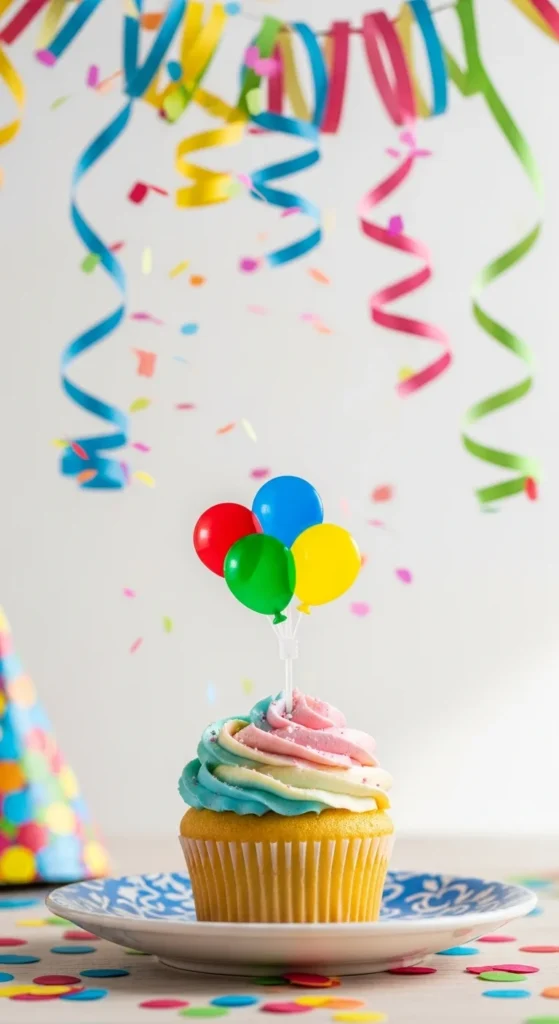 Balloon-Shaped Cupcake Picks