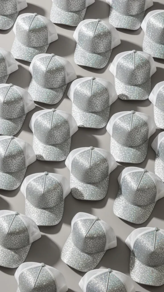 Holographic Glitter Trucker Hat