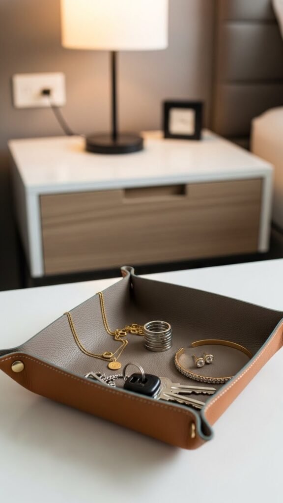 Leather Catchall Tray
