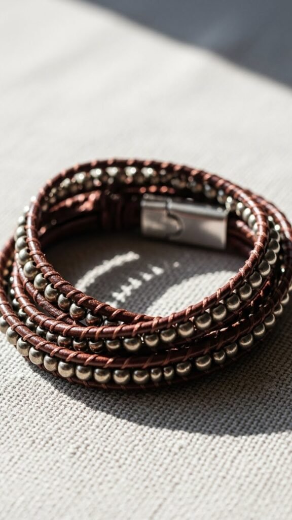  Leather Wrap Bracelet
