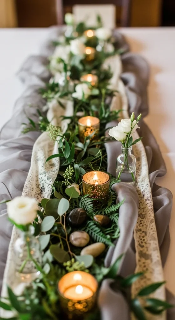 Mixed Texture Center Strip