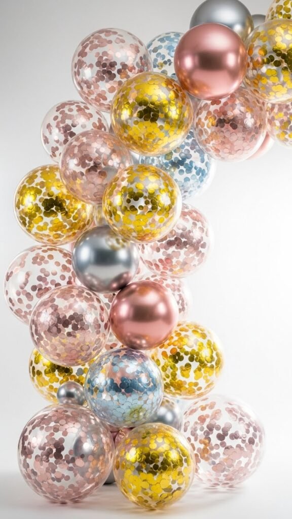 Confetti Balloons for Photo Corners