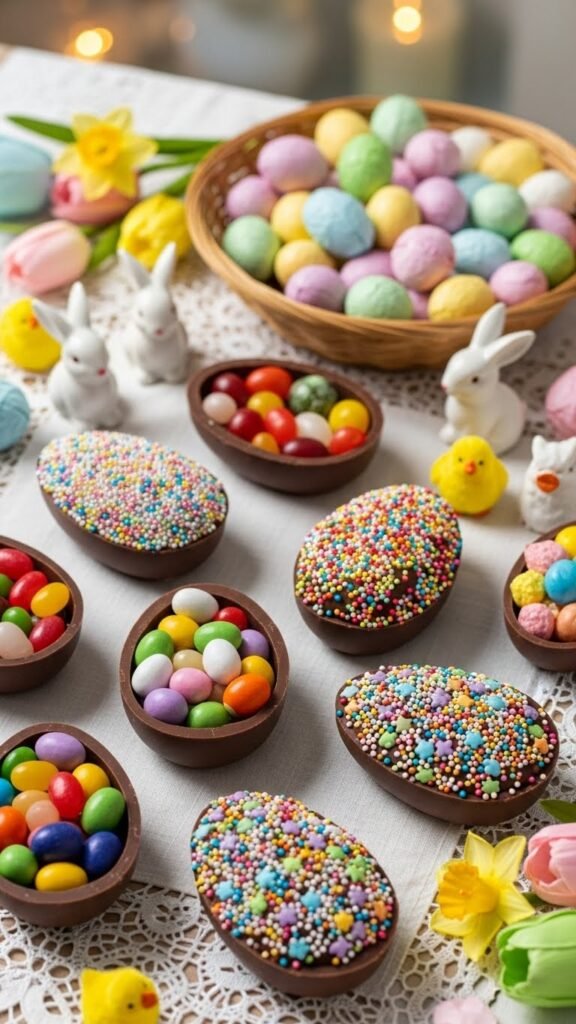 Easter Egg-Shaped Chocolates