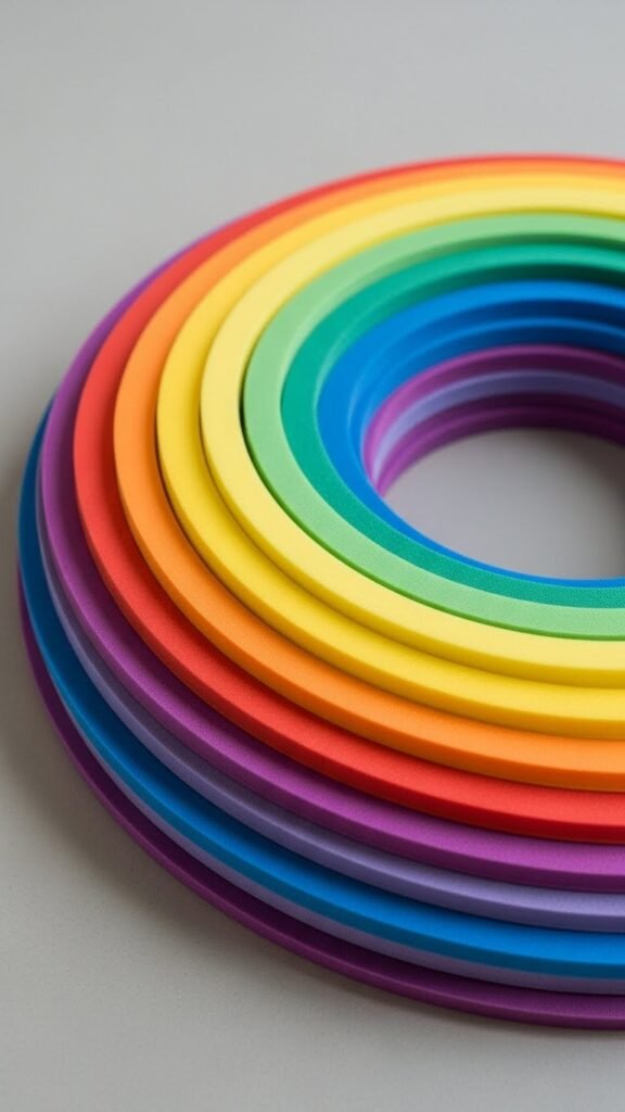 Foam Sheet Rainbow Layers