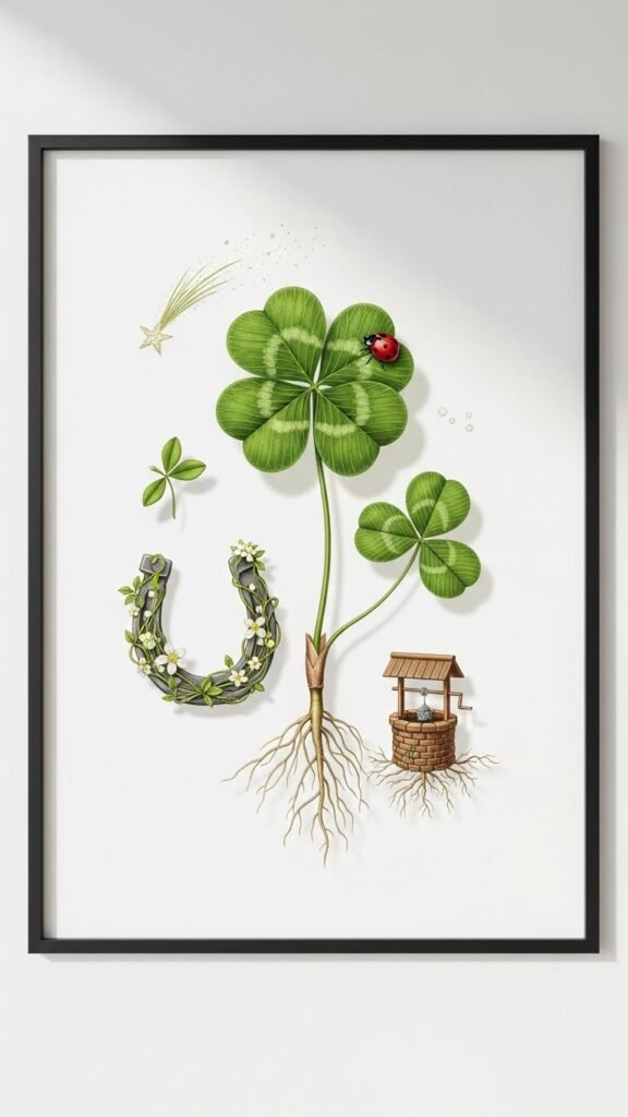 Framed Botanical Quote Without Words