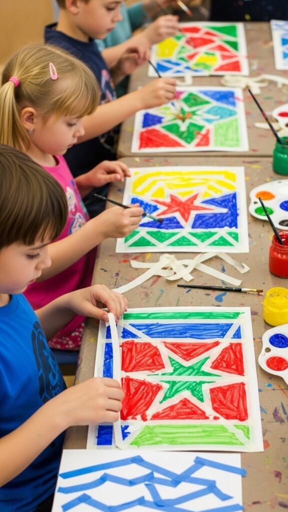 Masking Tape Line Art