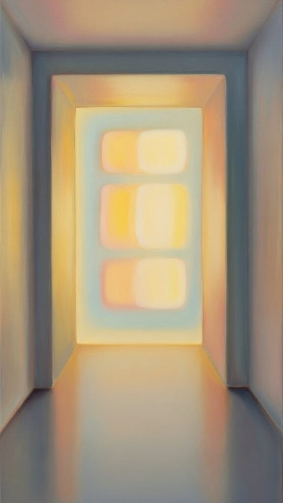 Open Doorway Abstract Canvas