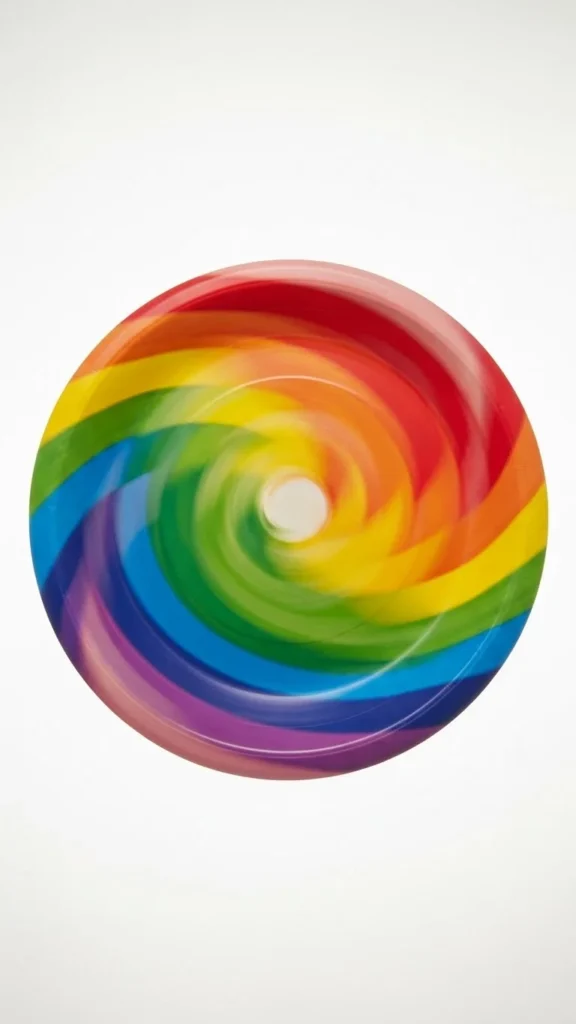 Rainbow Paper Plate Spinner