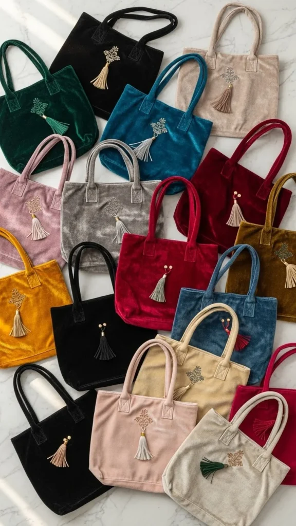 Velvet Tote Bag