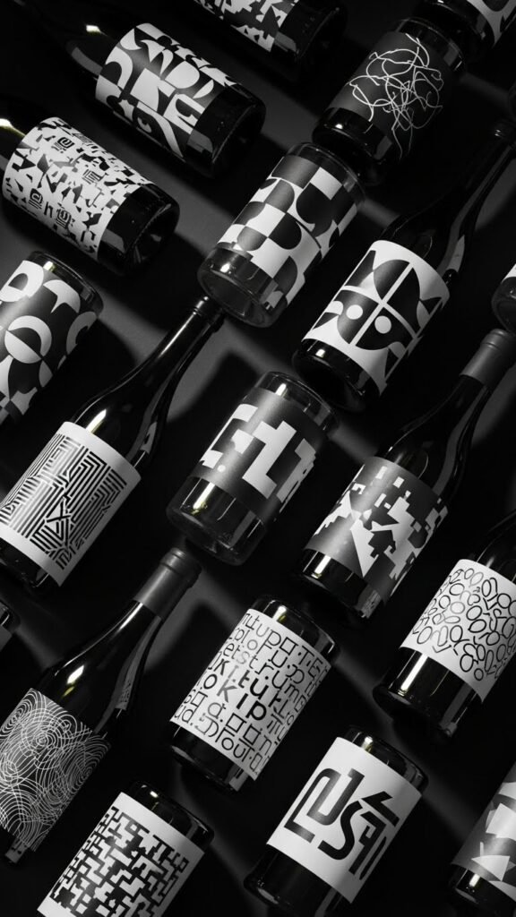 Black and White Contrast Labels