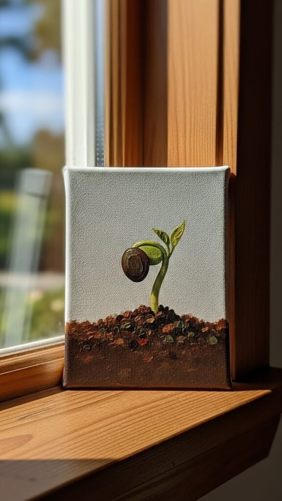 Botanical Seed Symbol Art