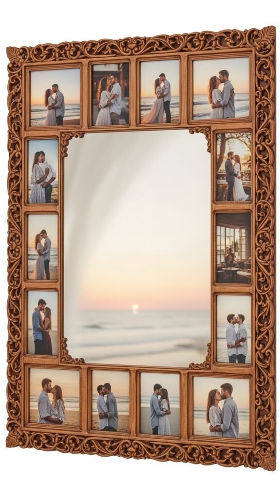 Framed Photo Mirror Display