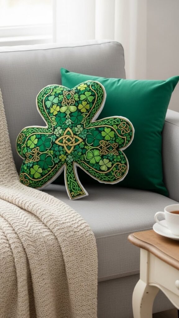 Reversible Shamrock Pillow Covers