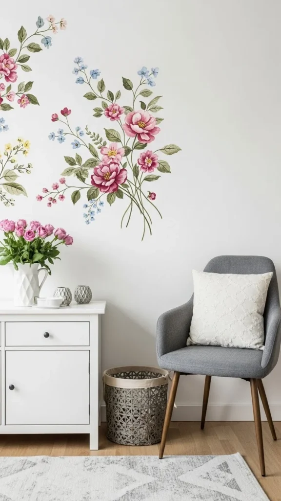 Vintage Floral Wallpaper Effect for Classic Charm