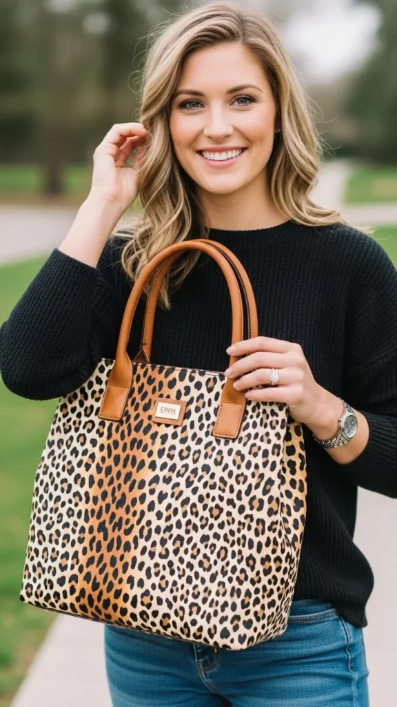 Animal Print Tote
