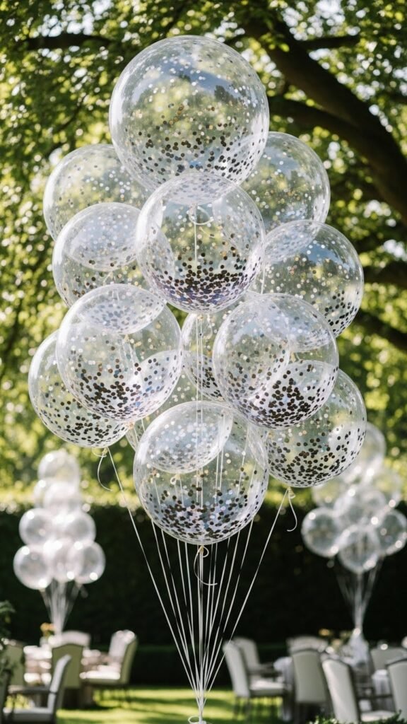 Confetti Balloons for Outdoor Parties