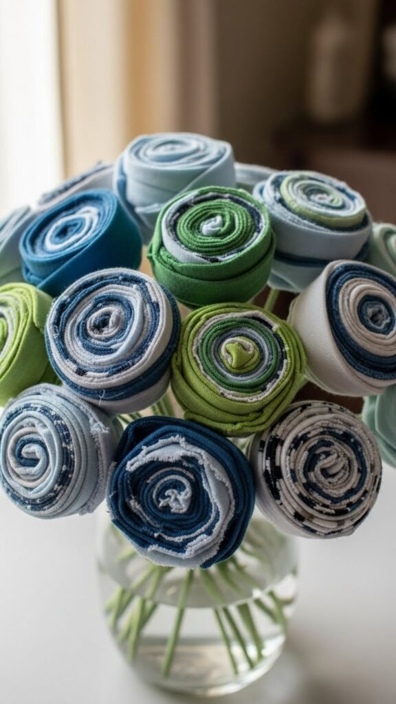 T-Shirt Fabric Flowers