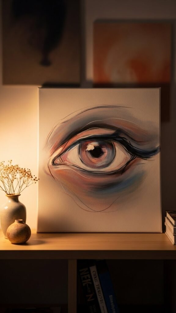 Abstract Eye Symbol Art