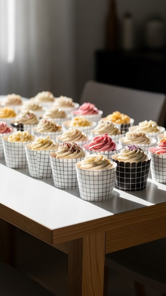 Grid Pattern Paper Wraps