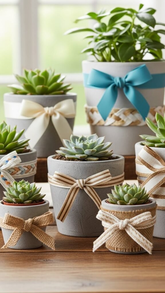 Ribbon Plant Pot Wraps