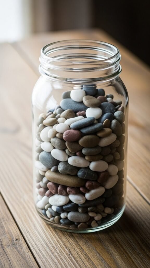 Pebble Path Gold Jar