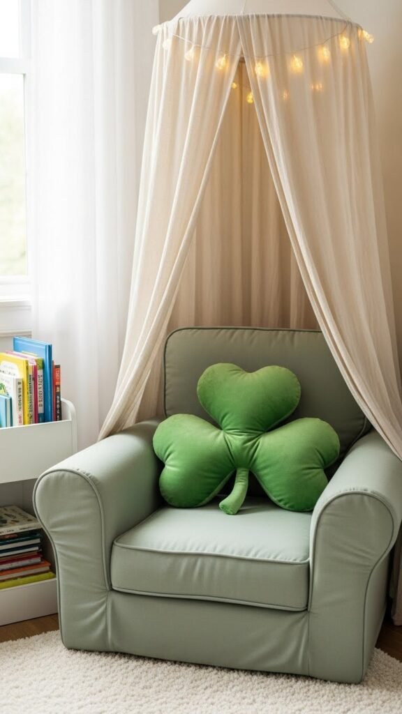 Shamrock Pillows for Kids’ Spaces
