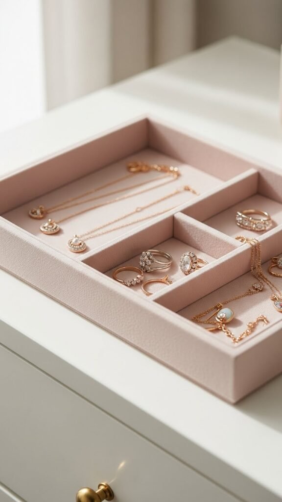 Soft Pink Jewelry Tray