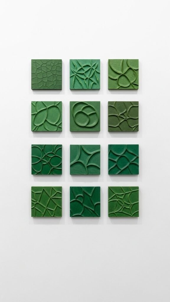 Modular Green Art Squares